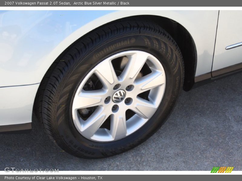 Arctic Blue Silver Metallic / Black 2007 Volkswagen Passat 2.0T Sedan