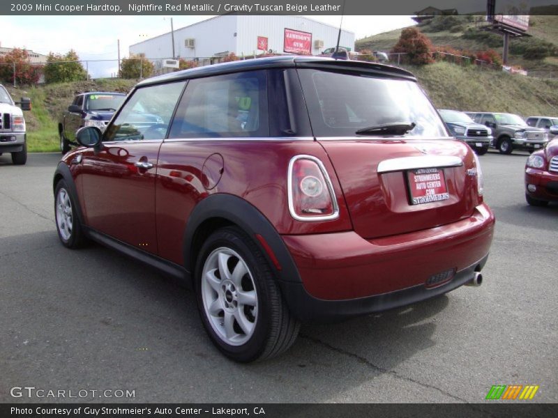 Nightfire Red Metallic / Gravity Tuscan Beige Leather 2009 Mini Cooper Hardtop