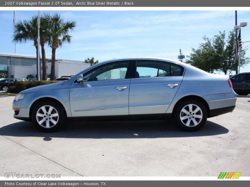 Arctic Blue Silver Metallic / Black 2007 Volkswagen Passat 2.0T Sedan