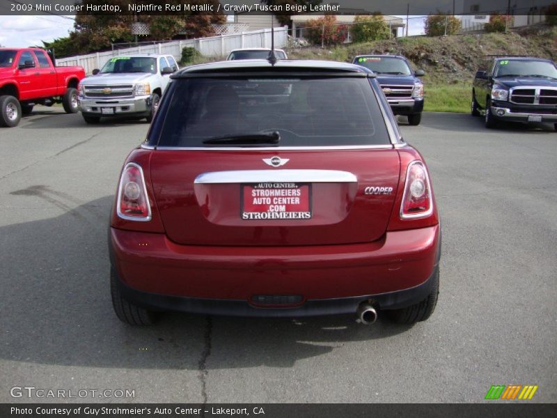 Nightfire Red Metallic / Gravity Tuscan Beige Leather 2009 Mini Cooper Hardtop