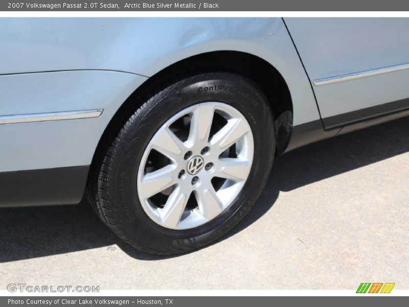 Arctic Blue Silver Metallic / Black 2007 Volkswagen Passat 2.0T Sedan