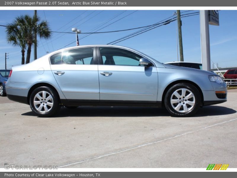 Arctic Blue Silver Metallic / Black 2007 Volkswagen Passat 2.0T Sedan