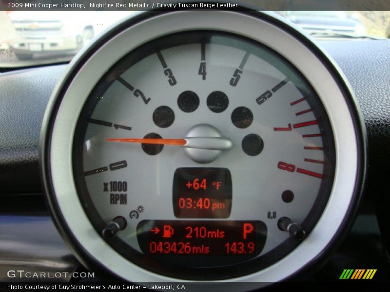 Nightfire Red Metallic / Gravity Tuscan Beige Leather 2009 Mini Cooper Hardtop