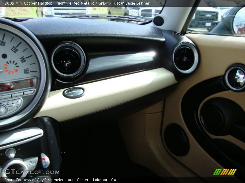 Nightfire Red Metallic / Gravity Tuscan Beige Leather 2009 Mini Cooper Hardtop