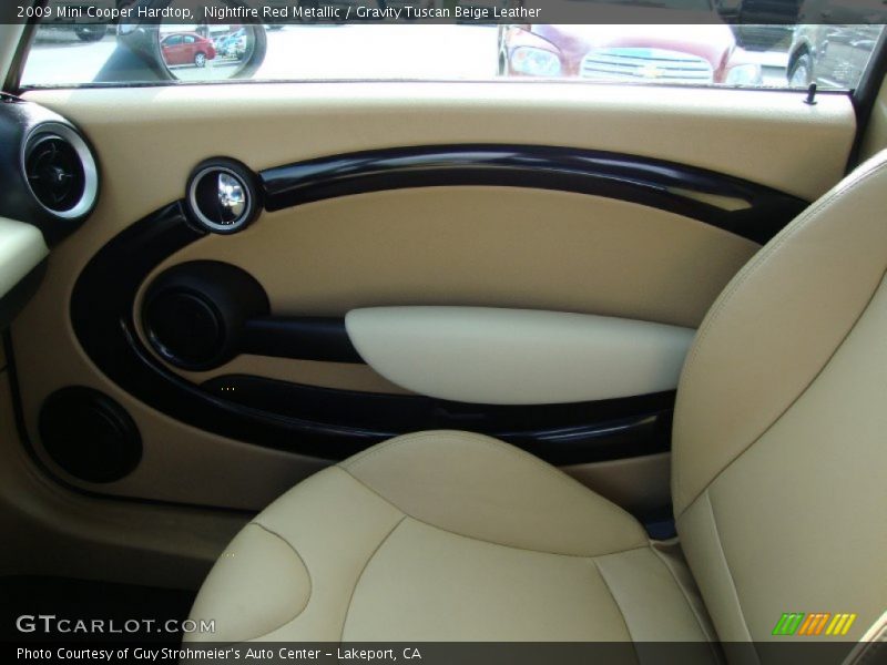 Nightfire Red Metallic / Gravity Tuscan Beige Leather 2009 Mini Cooper Hardtop