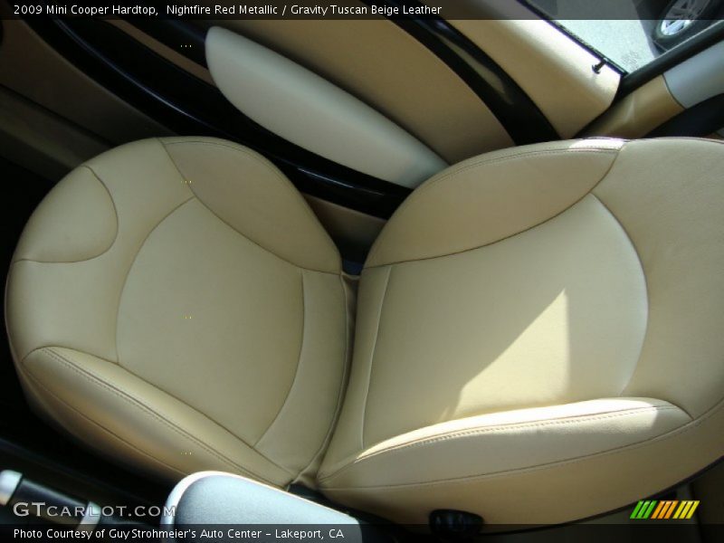 Nightfire Red Metallic / Gravity Tuscan Beige Leather 2009 Mini Cooper Hardtop