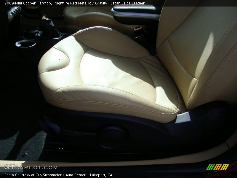 Nightfire Red Metallic / Gravity Tuscan Beige Leather 2009 Mini Cooper Hardtop