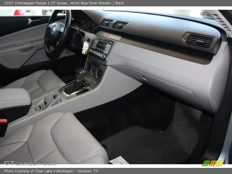 Arctic Blue Silver Metallic / Black 2007 Volkswagen Passat 2.0T Sedan