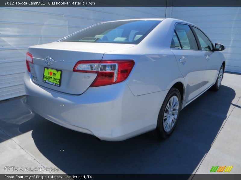 Classic Silver Metallic / Ash 2012 Toyota Camry LE