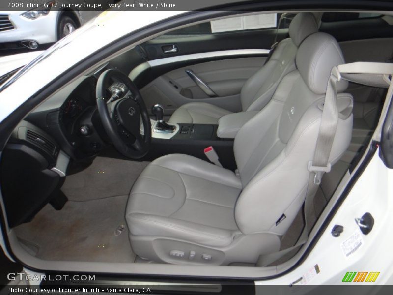 Ivory Pearl White / Stone 2008 Infiniti G 37 Journey Coupe