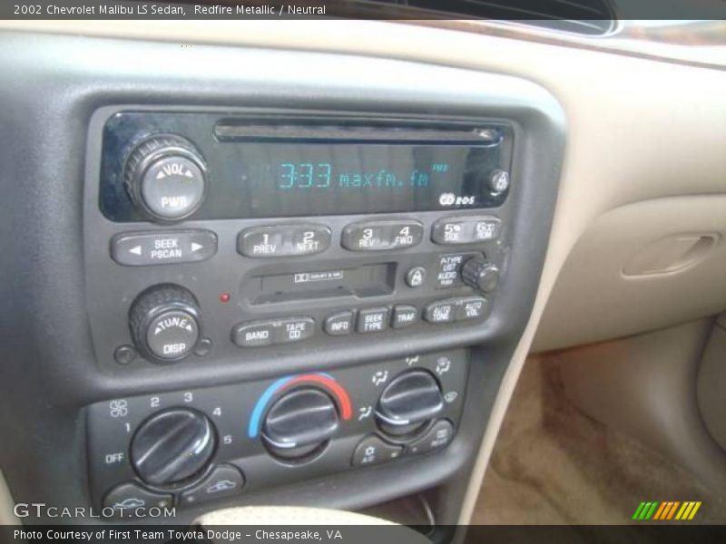 Redfire Metallic / Neutral 2002 Chevrolet Malibu LS Sedan