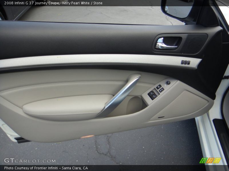 Ivory Pearl White / Stone 2008 Infiniti G 37 Journey Coupe