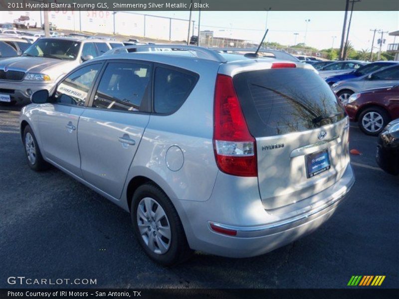 Shimmering Silver Metallic / Black 2011 Hyundai Elantra Touring GLS