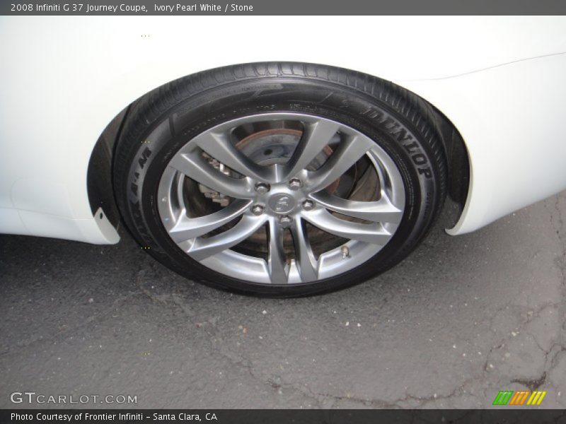Ivory Pearl White / Stone 2008 Infiniti G 37 Journey Coupe