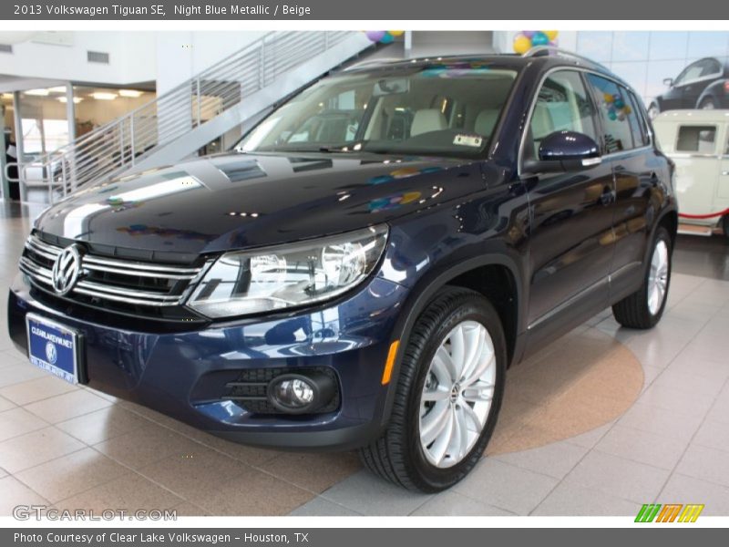 Night Blue Metallic / Beige 2013 Volkswagen Tiguan SE