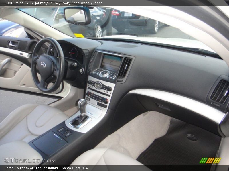 Ivory Pearl White / Stone 2008 Infiniti G 37 Journey Coupe