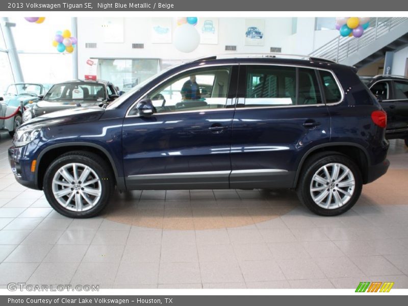 Night Blue Metallic / Beige 2013 Volkswagen Tiguan SE