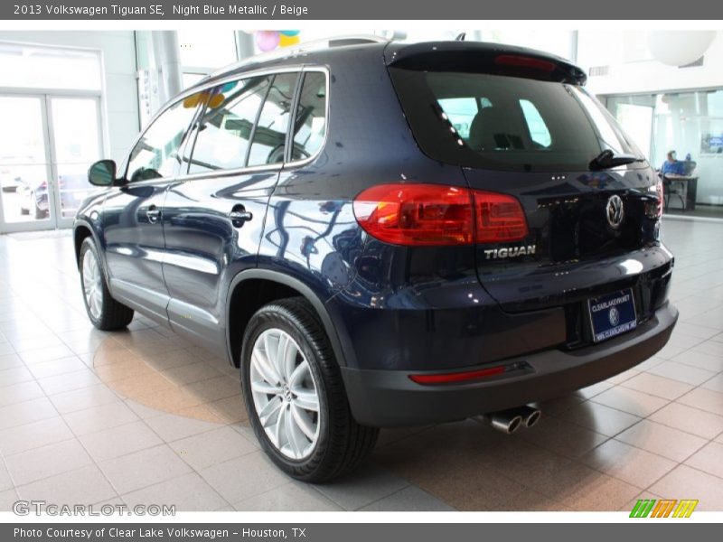 Night Blue Metallic / Beige 2013 Volkswagen Tiguan SE