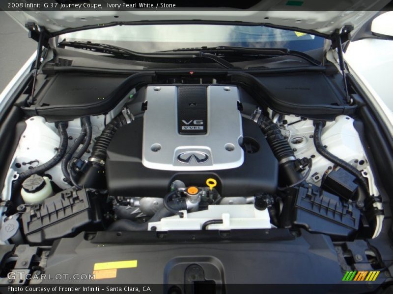 Ivory Pearl White / Stone 2008 Infiniti G 37 Journey Coupe
