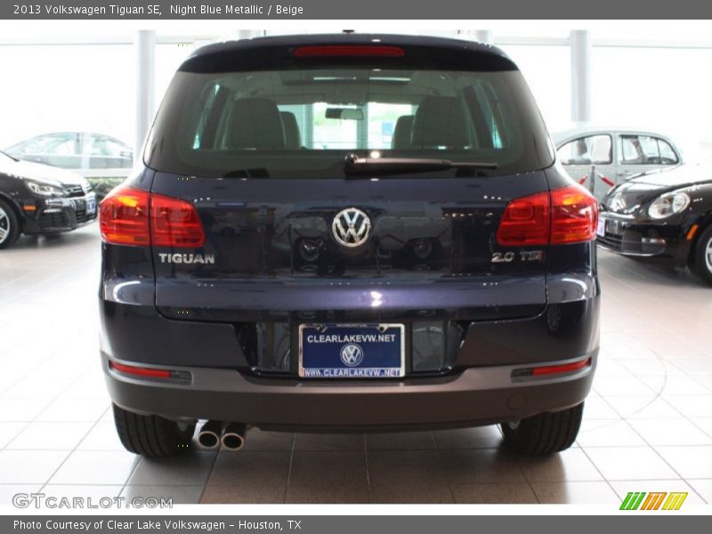Night Blue Metallic / Beige 2013 Volkswagen Tiguan SE
