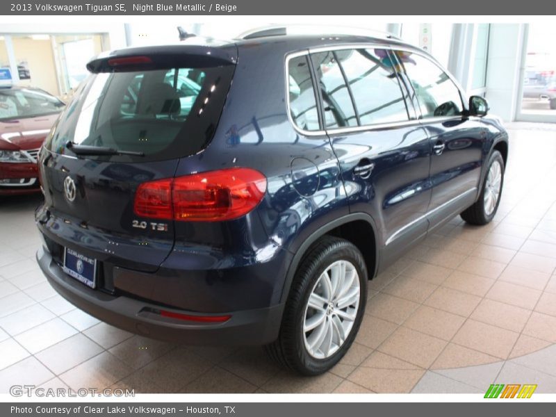 Night Blue Metallic / Beige 2013 Volkswagen Tiguan SE