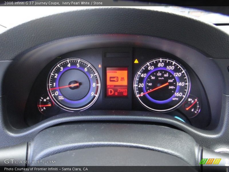 Ivory Pearl White / Stone 2008 Infiniti G 37 Journey Coupe