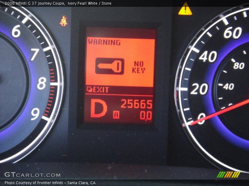 Ivory Pearl White / Stone 2008 Infiniti G 37 Journey Coupe