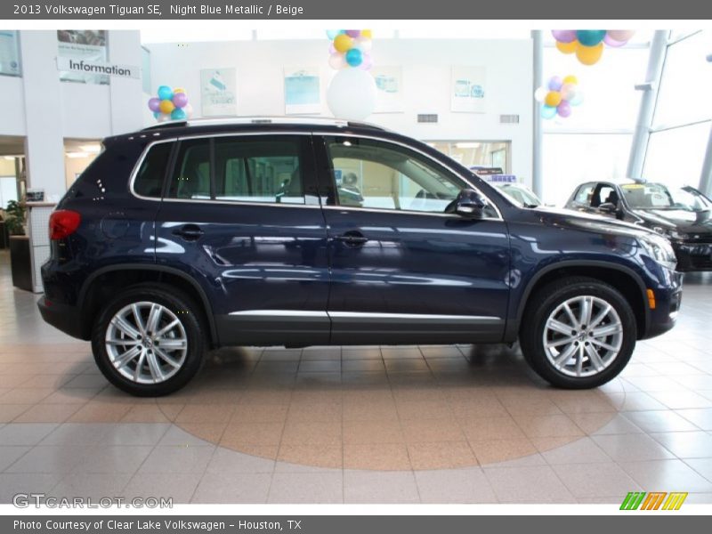 Night Blue Metallic / Beige 2013 Volkswagen Tiguan SE