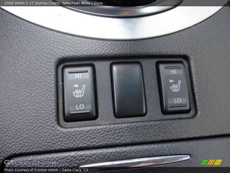 Ivory Pearl White / Stone 2008 Infiniti G 37 Journey Coupe