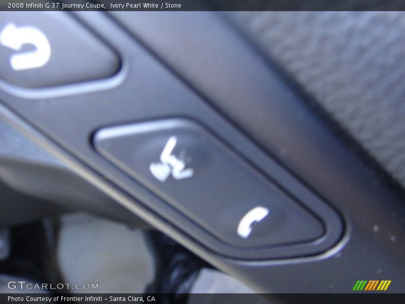 Ivory Pearl White / Stone 2008 Infiniti G 37 Journey Coupe