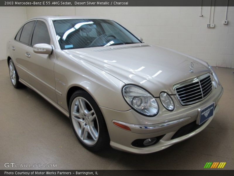 Desert Silver Metallic / Charcoal 2003 Mercedes-Benz E 55 AMG Sedan