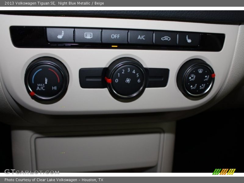 Night Blue Metallic / Beige 2013 Volkswagen Tiguan SE