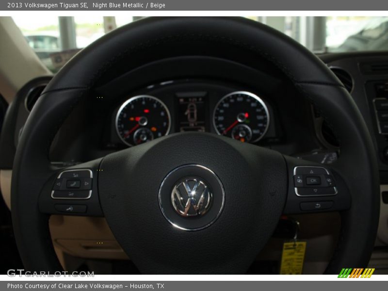 Night Blue Metallic / Beige 2013 Volkswagen Tiguan SE