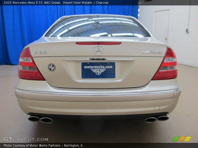 Desert Silver Metallic / Charcoal 2003 Mercedes-Benz E 55 AMG Sedan