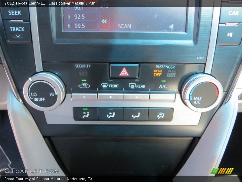 Classic Silver Metallic / Ash 2012 Toyota Camry LE