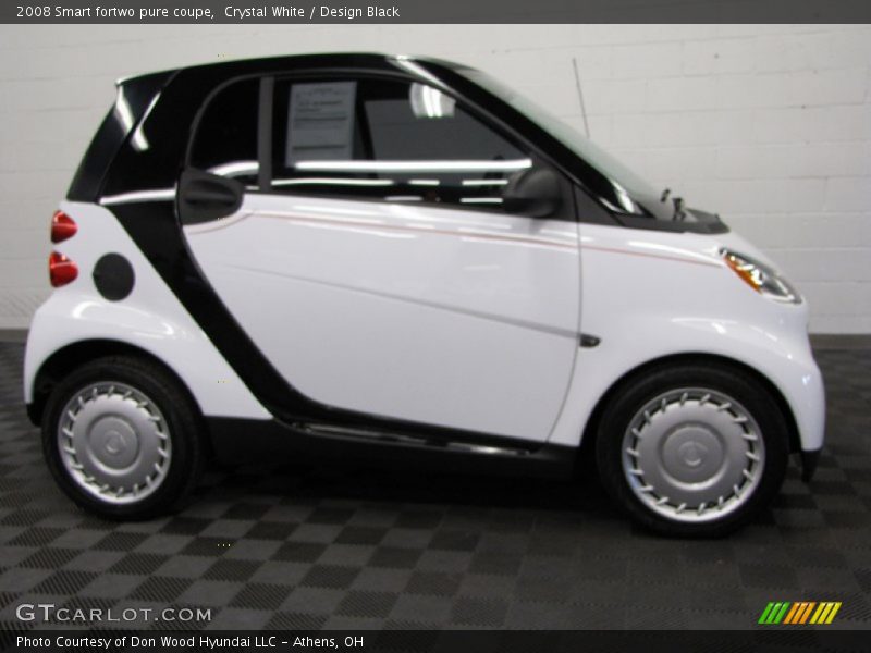 Crystal White / Design Black 2008 Smart fortwo pure coupe