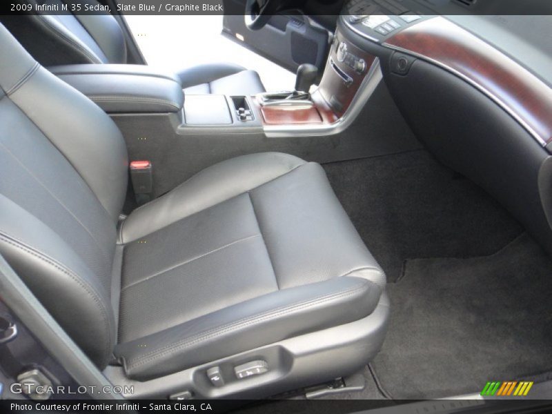 Slate Blue / Graphite Black 2009 Infiniti M 35 Sedan