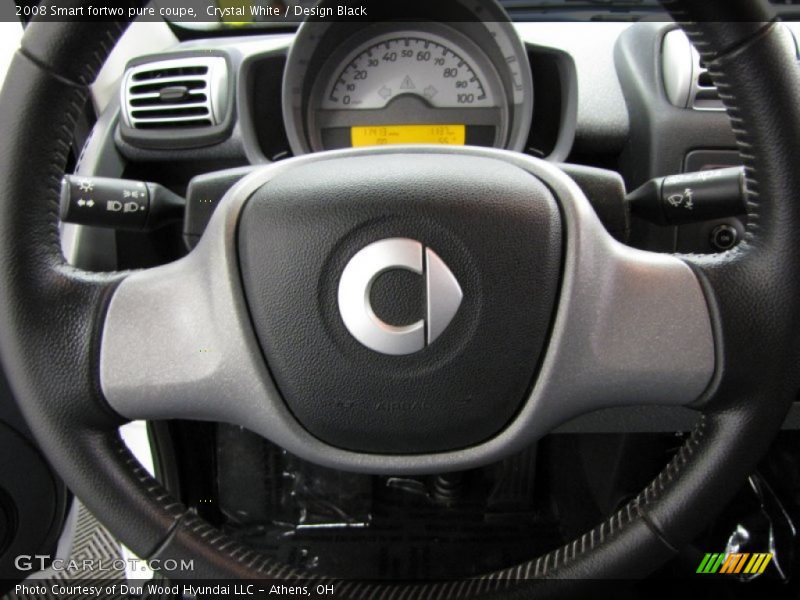Crystal White / Design Black 2008 Smart fortwo pure coupe