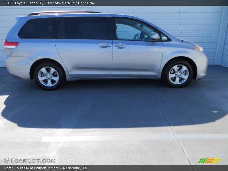 Silver Sky Metallic / Light Gray 2012 Toyota Sienna LE