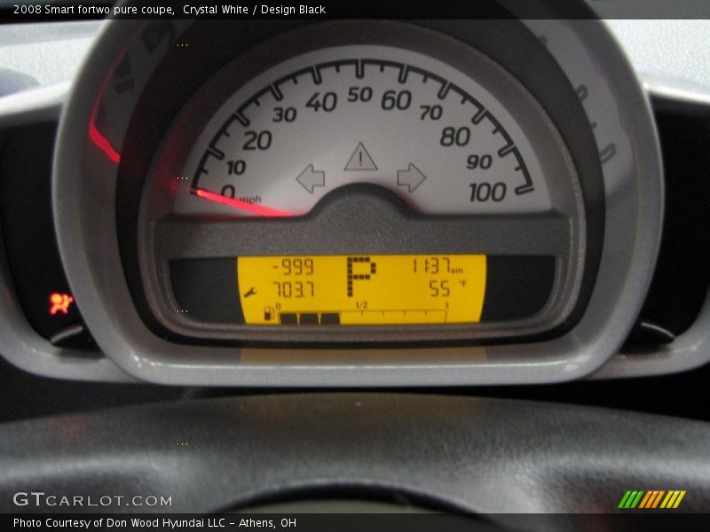 Crystal White / Design Black 2008 Smart fortwo pure coupe