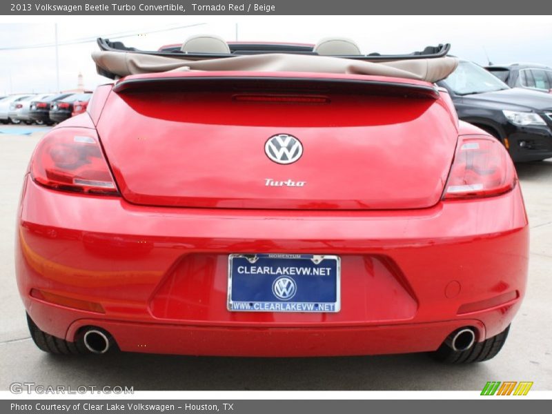 Tornado Red / Beige 2013 Volkswagen Beetle Turbo Convertible