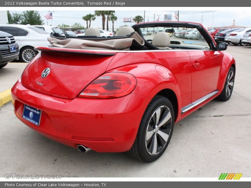Tornado Red / Beige 2013 Volkswagen Beetle Turbo Convertible