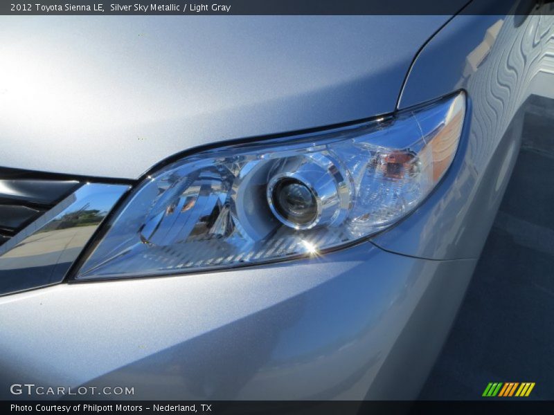 Silver Sky Metallic / Light Gray 2012 Toyota Sienna LE