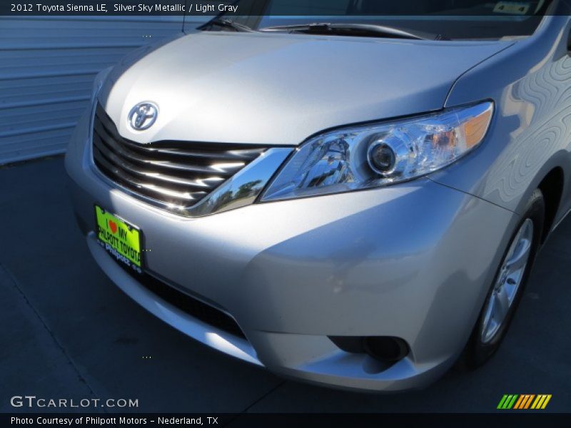 Silver Sky Metallic / Light Gray 2012 Toyota Sienna LE