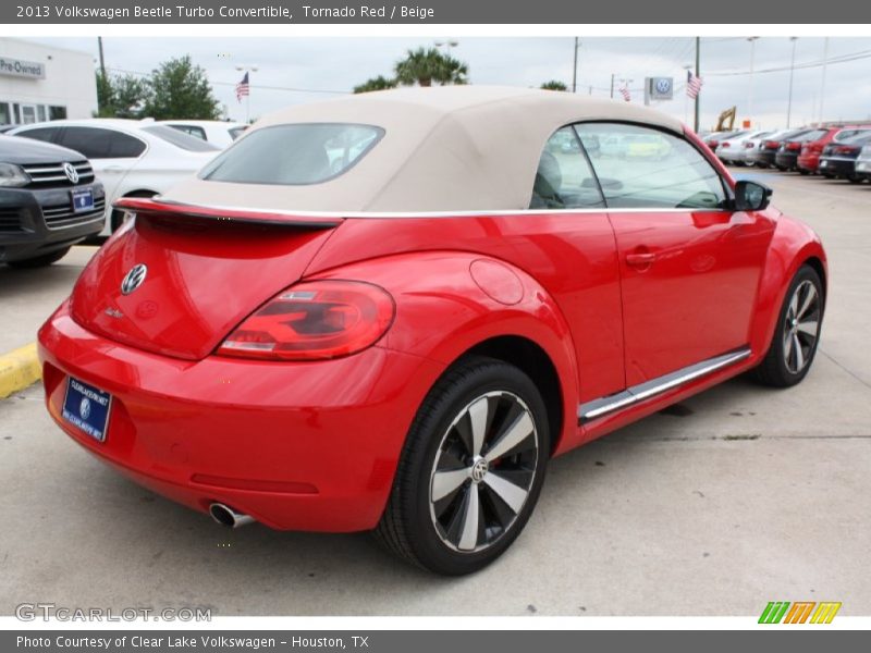 Tornado Red / Beige 2013 Volkswagen Beetle Turbo Convertible