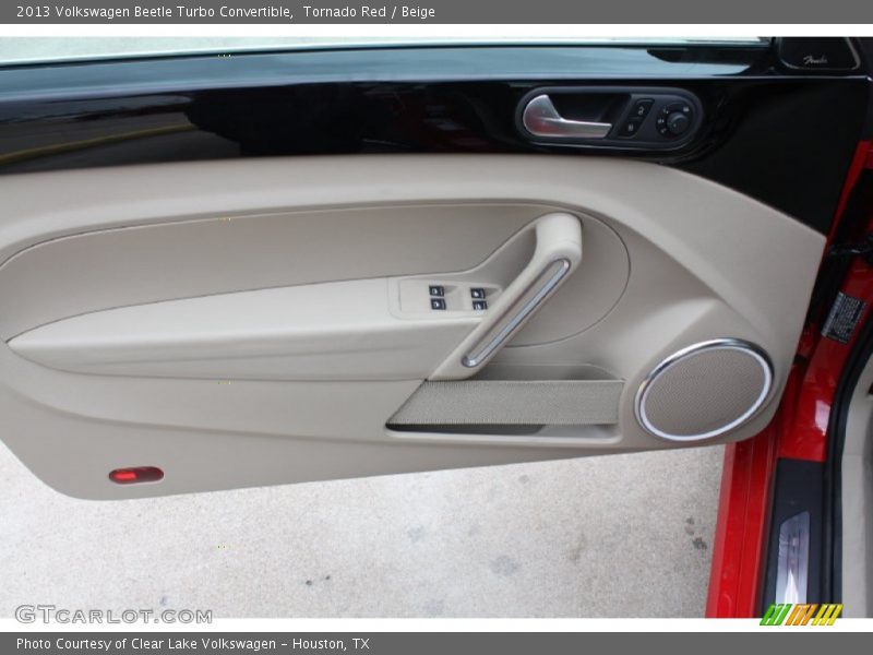 Tornado Red / Beige 2013 Volkswagen Beetle Turbo Convertible