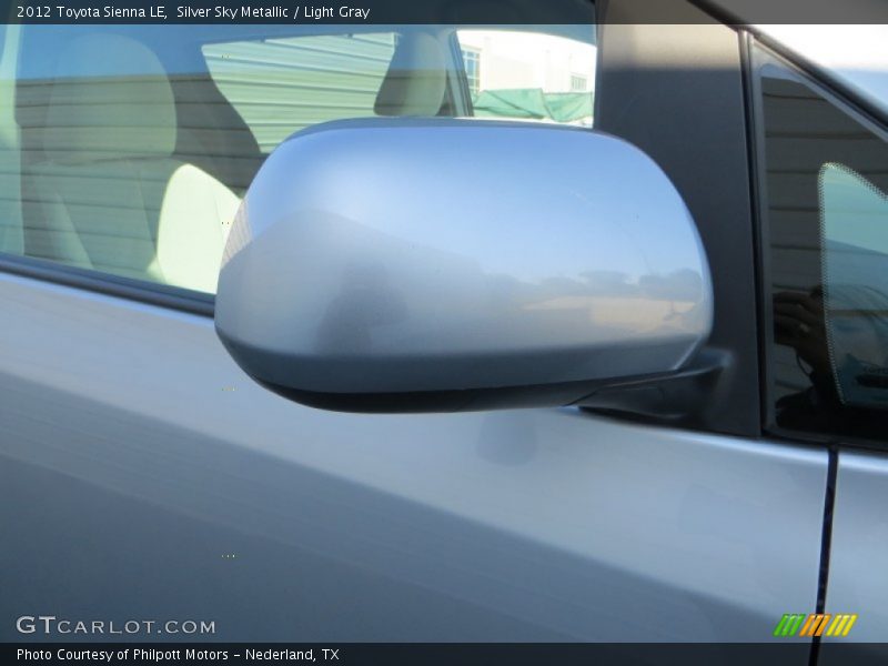 Silver Sky Metallic / Light Gray 2012 Toyota Sienna LE