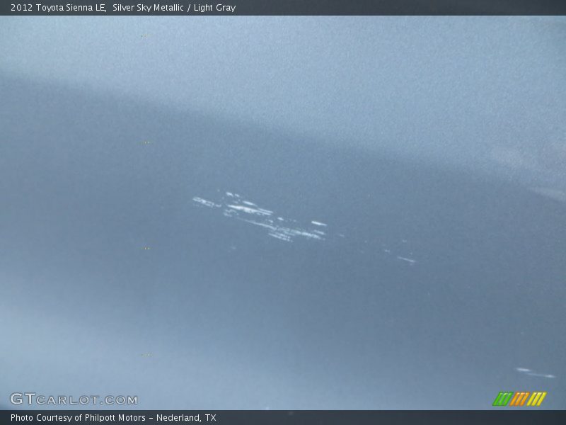 Silver Sky Metallic / Light Gray 2012 Toyota Sienna LE