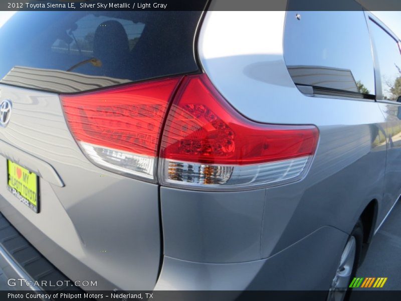 Silver Sky Metallic / Light Gray 2012 Toyota Sienna LE