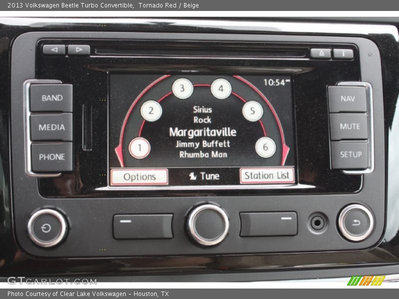 Controls of 2013 Beetle Turbo Convertible